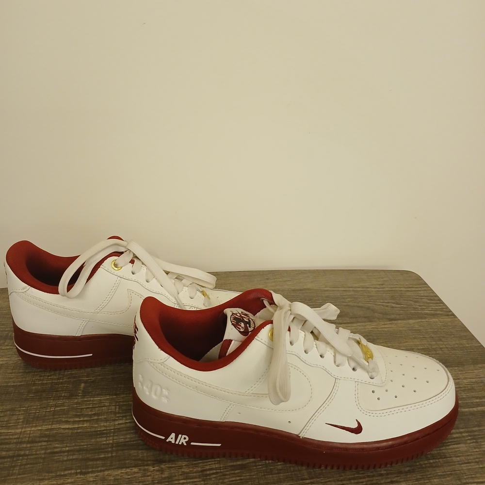 Nike Burgundy and White Sneakers